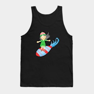 Surfboard girl. Tank Top